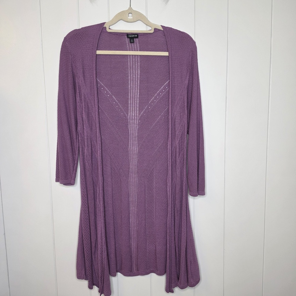 Torrid Cartigan 100% Viscose Size 0 (12 Or Medium)